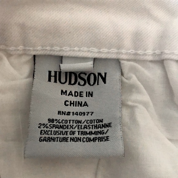 Hudson Kids , White Abyss Ankle Crop Skinny , Distressed Jeans  Kids size 14 - Picture 8 of 12